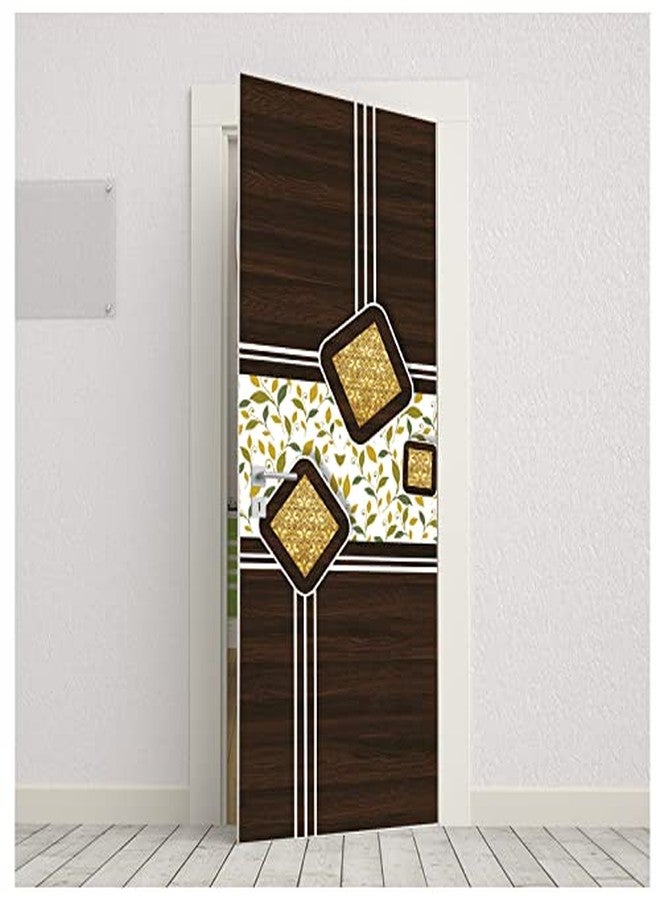 BP Design Solution Divyanka Vinyl Door Sticker Wallpaper for Door, Almirah, Table, Ac, Fridge 36x 78 inch - Image 2